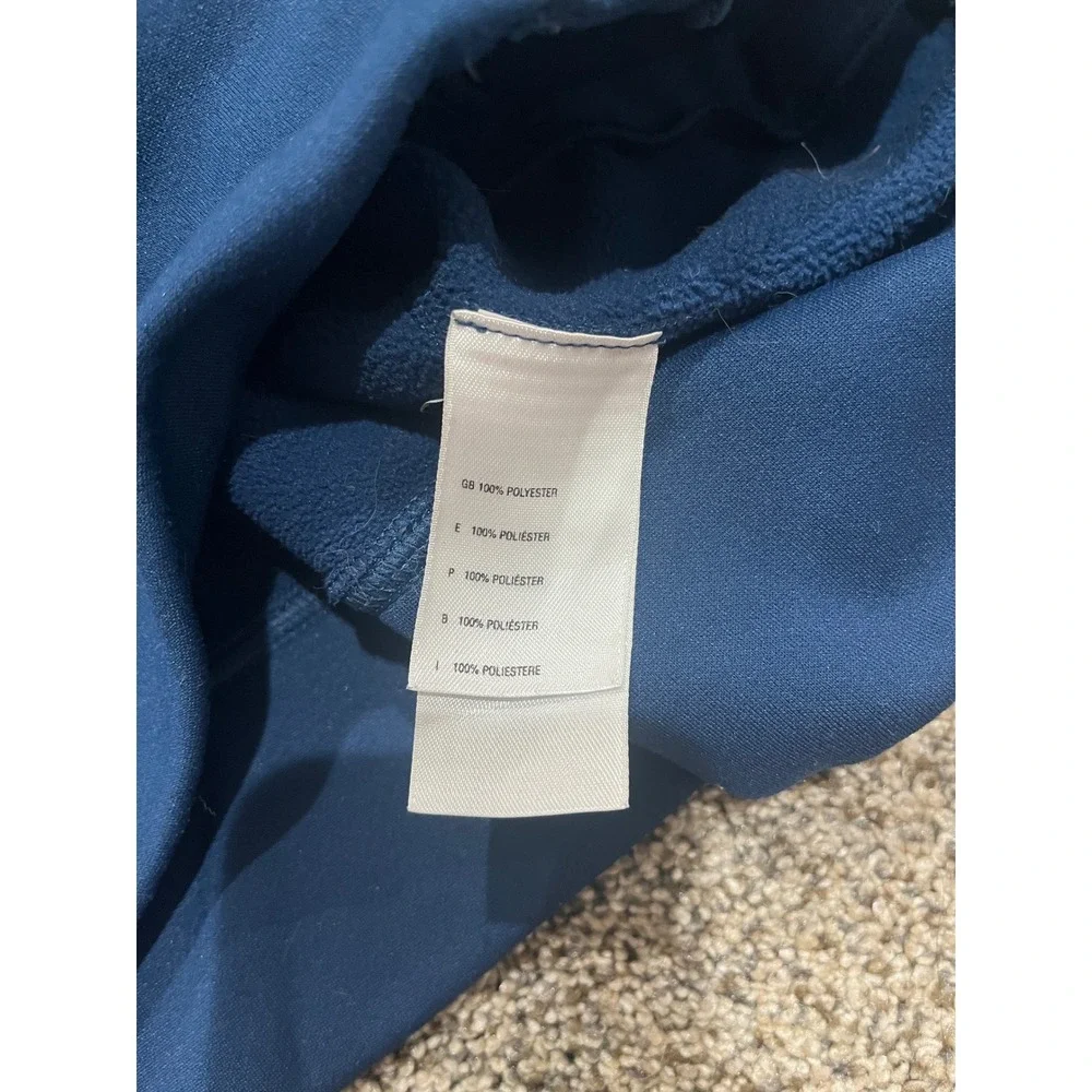 The North Face Mens Blue‎ Graphic Full Zip Fleece Hoodie Jacket Size Medium